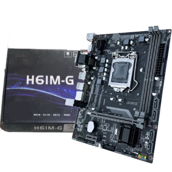 JGINYUE H61M-G DDR-3 2nd/3rd Gen NVME Support M-ATX Motherboard