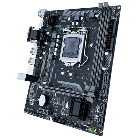 JGINYUE H61M-G DDR-3 2nd/3rd Gen NVME Support M-ATX Motherboard